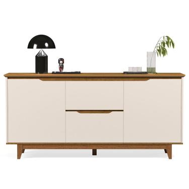 Imagem de Buffet Aparador Para Sala De Jantar 163cm Flow Off/freijó - Ej Móveis