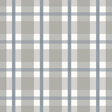 Imagem de Papel De Parede Revoada Xadrez Cinza E Azul 4455