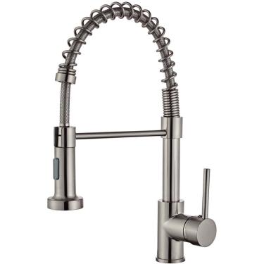Imagem de Torneira de Cozinha Flexível Monocomando em Aço Inox Escovado