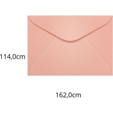 Imagem de Envelope Carta Colorido 114x162 Rosa Claro 80g 100un Scrity