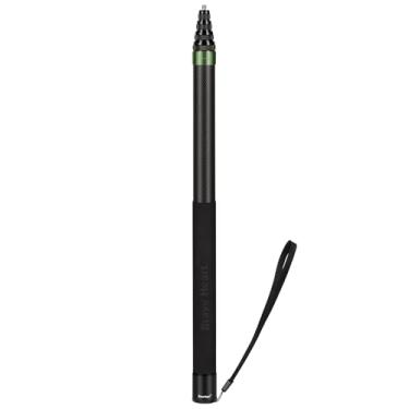 Imagem de Rukkawwa Bastão de selfie de fibra de carbono invisível longo estendido de 3,0 m para câmeras Insta360 x5 Insta 360 x4 x3 x2 x one rs (verde)