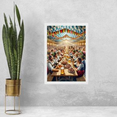 Imagem de Quadro Para Espaço Gourmet - Oktoberfest 33X24Cm - Com Vidro - Quadros