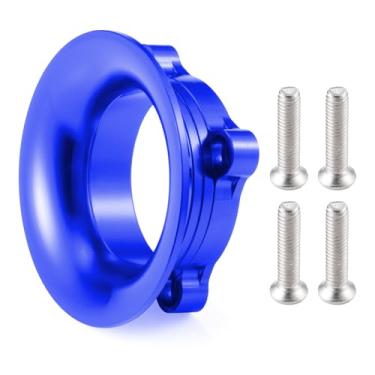 Imagem de MORFUM Metal Cooling Fan Cover Air Inlet Channel ESC Cooling Fan Heatsink or 1/10 RC Sakura D4 Drift Car Model Racing Car, Mounting Hole Distance 25mm (Blue)