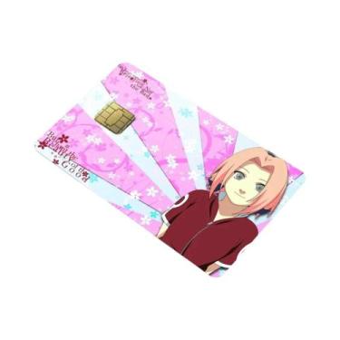 Imagem de Haruno Sakura 4pcs Adesivos De Pele De Cartão De PVC Para Banco Ônibus