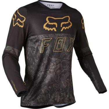 Imagem de Camisa Fox Legion Lt, 3, Preto, Dourado, M