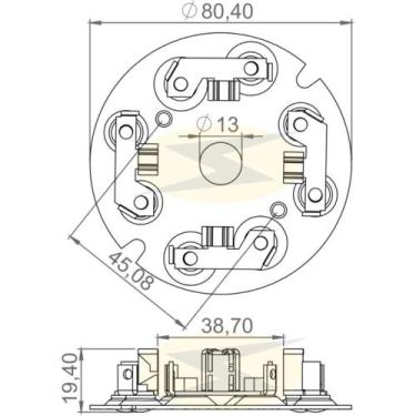Imagem de Porta escova do motor de partida Vw Voyage 1981 a 1995 - UNIFAP