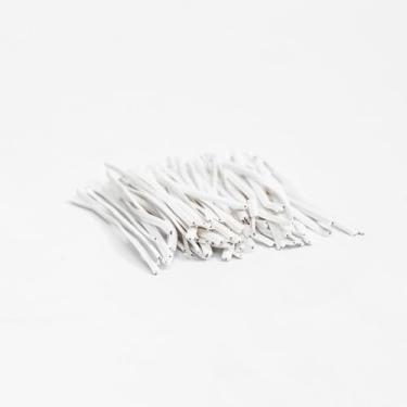 Imagem de Kit c/ 2 Kg de Fecho Plástico Branco 8 cm | Lacre Enforca Gato