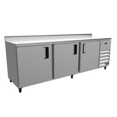 Imagem de Balcão de Encosto Refrigerado Venâncio 2,5m 220V Liso Espelhado VCFRH2
