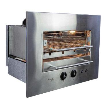 Imagem de Assador a Gás Natural de Embutir 4 Espetos Rotativos Hope Roast Premiu