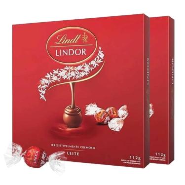 Imagem de 2 Caixas De 112G Bombom De Chocolate Suiço Lindt Lindor