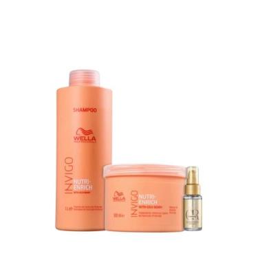 Imagem de Wella Nutri-Enrich Sh 1000ml + Masc 500ml + Oleo 30ml - Wella profissi
