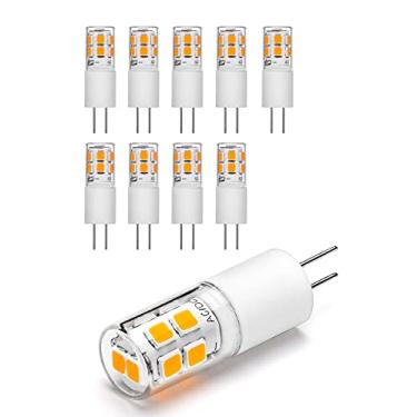 Imagem de I-SHUNFA Lâmpada LED G4 AC 120 V, branco quente, pacote com 10, não regulável