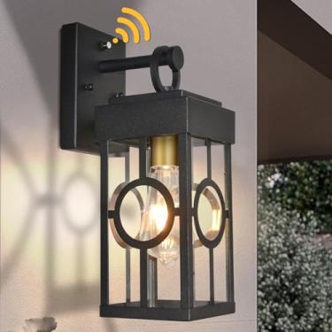 Imagem de ALVIME Luminária de parede externa do crepúsculo ao amanhecer, luminária externa, arandela de parede externa, luzes externas de varanda para casa, entrada, porta da frente, quintal, garagem, base E26