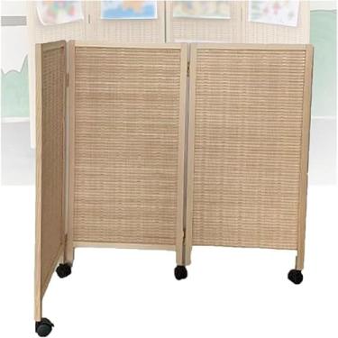 Imagem de 3/4/5/6/7/8 Divisórias De Quarto Curtas De Painel, Telas De Privacidade Dobráveis Móveis, Cercas Decorativas Respiráveis E De Bloqueio De Luz De Bambu, Para Jardi, Brown, 80x40cm-3 panels