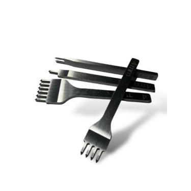 Imagem de Garfos Vazador Furo Redondo Couro Cinzel Costura Furação 4mm - lanmax