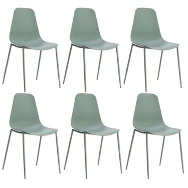 Imagem de Conjunto com 6 Cadeiras Miami Verde Aloe Fratini