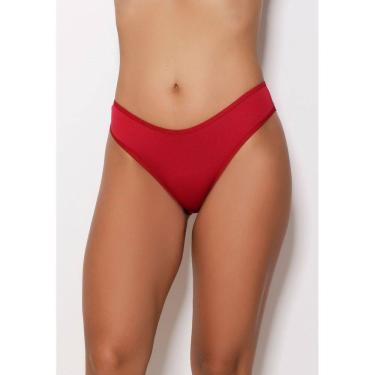 Imagem de Calcinha lisa modelo asa delta vermelha rubi