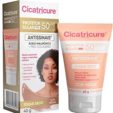 Imagem de Cicatricure protetor solar facial fps50 40g cor média - genomma