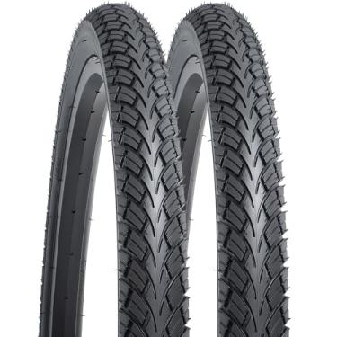 Imagem de YUNSCM 2 peças de pneus de bicicleta de 66 cm 26 x 1,95/50-559 compatíveis com pneus de bicicleta de 26 x 1,95 26 x 2,0 (Y-1477)