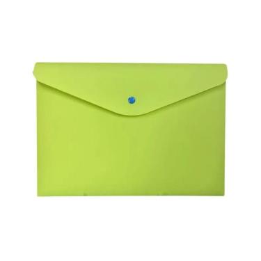 Imagem de Envelope Plástico Com Botão A4 Verde - Dello