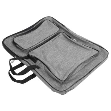 Imagem de Tnfeeon Bolsa de Portfólio de Arte à Prova d'água Com Alças Ajustáveis, Grande Capacidade para Materiais de Arte Infantis, Perfeita para Esboços Ao Ar Livre e Projetos Escolares (Cinza)