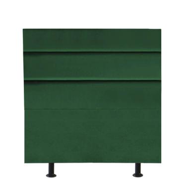 Imagem de Cabeceira Estofada Argentina 90cm Solteiro Para Cama Colchão Box Quarto Suede Verde - Aurora Line
