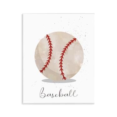 Imagem de Stupell Industries Let's Play Ball Baseball Wall Plaque Art, design por Christine Simpson Art, 14 x 11