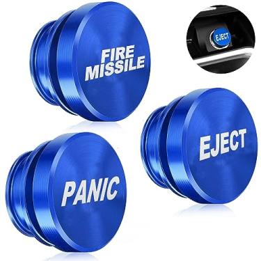 Imagem de SenseYo Pacote com 3 capas de isqueiro para carro à prova de poeira de alumínio isqueiro plugue serve na maioria dos veículos automotivos (3 azuis)