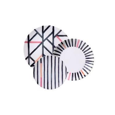 Imagem de Jogo de Pratos Tramontina Street em Porcelana Decorada 12 peças