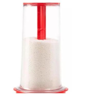 Imagem de Peneira Giratória 800ml com Misturador Manual – Ideal para Farinha, Açúcar e Ingredientes Secos – Textura Fina, Evita Grumos, Plásticos Resistentes, Fácil Higienização e Uso Diário