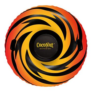 Imagem de CocoNut Outdoor - Anel de neve inflável de ciclone solar de 122 cm - Trenó de neve resistente com alças resistentes para crianças, adolescentes e adultos - Tobogã resistente ao frio - Tubo leve para