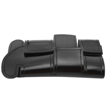 Imagem de SPYMINNPOO Trompete PU Protetor de Válvula de Couro Proteção Confiável para Instrumento Musical - Preto para Jogadores de Trompete Bb e C