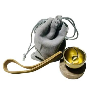 Imagem de Dynwave Conjunto de Tigelas Tibetanas Decorativas para Relaxamento, Artesanato Artesanal, Instrumento de Meditação com Gongo, Ornamento para Presente de, Style a