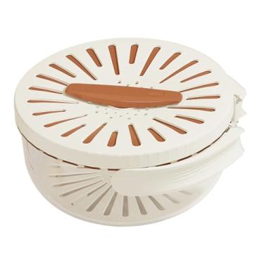 Imagem de Tigela Para Lavar Frutas | 2 Em 1 Com Peneira E Alça Dobrável,Cesto Coador para Cozinha Legumes e Salada,para Casa Geladeira Lavatório Armário Piquenique Acampamento Alimentos Frescos Folhas e Bagas