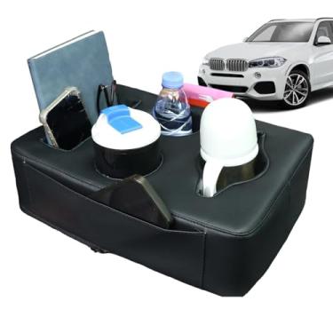 Imagem de Porta-Copos Para Carro Banco Traseiro,Bandeja De Armazenamento Para Banco Traseiro,Suporte Para Garrafas Em Sofa E Veiculos | Para Viagens Comutacao Ao Ar Livre
