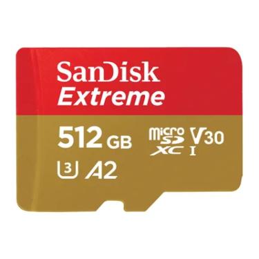Imagem de Cartão Memória Micro Sd Sandisk, 512GB, Microsd Extreme 190mbs
