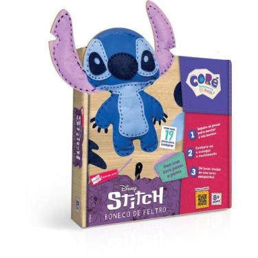 Imagem de Livro Brinquedo Ilustrado STITCH com Boneco de Feltro - TK Shopping