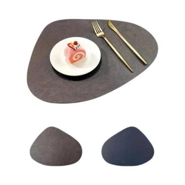 Imagem de Protetores De Mesa Em Couro PU Impermeável, Porta-Copos Para Café, Fác