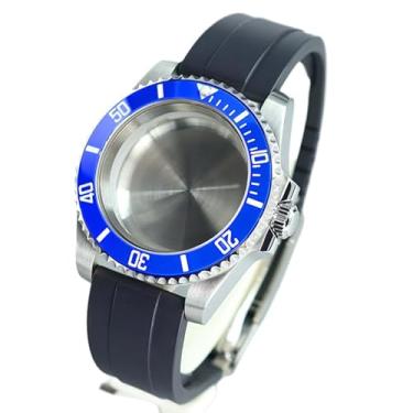 Imagem de FEIYASHI Caixa de relógio mecânico SUB Diver de 40 mm de aço inoxidável para movimento NH35 NH34/36/38 Miyota8215 8205 ETA2824 PT5000, Tampa inferior sólida 6, For ETA2824 PT5000 Movement, Caixa de