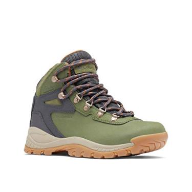Imagem de Columbia Bota feminina Newton Ridge Plus impermeável para caminhada, Verde para trilha/caramelo, 40
