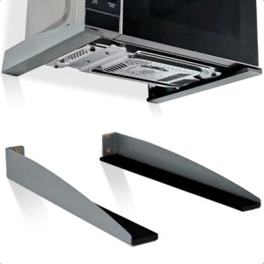 Imagem de Suporte Parede Microondas Forno Eletrico Air Frier impressora Bebedouro Caixa Som Universal Aço Maciço (Prata)