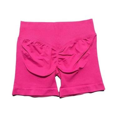 Imagem de Shorts De Yoga Femininos De Cintura Alta Para Fitness E Treino, Com Ef