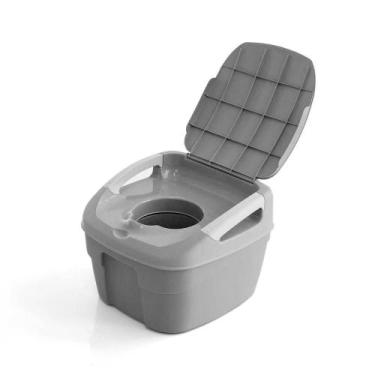 Imagem de Troninho Infantil Redutor Pinico Ploc Azul Voyage, Cinza