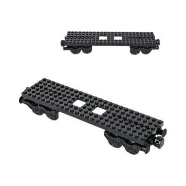 Imagem de Blocos De Montar DIY Para Crianças: Base De Trem E Carruagens MOC - Id