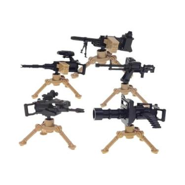Imagem de Conjunto De Blocos De Montar Militares Com Figuras De Soldados, Armas 