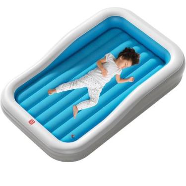 Imagem de Cama de viagem inflável para crianças QPAU com amortecedores de segura