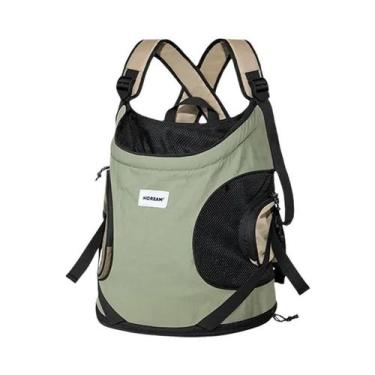 Imagem de Mochila Respirável De Lona Para Transporte De Cães E Gatos, Bolsa De P