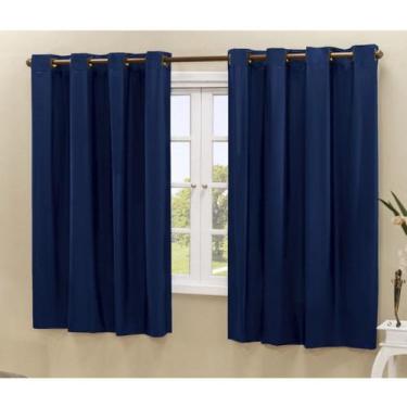 Imagem de Cortina Blackout PVC 2,20 m x 1,30 m - Azul Marinho - Home Fernandes