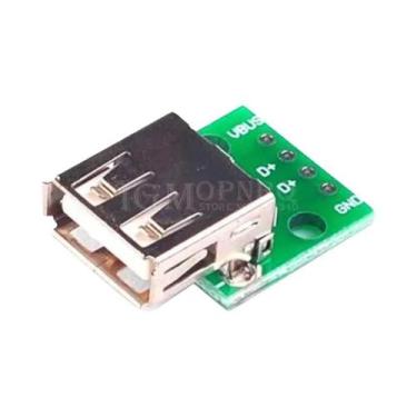 Imagem de Placa Adaptadora Conversora Micro Mini USB a Macho Para USB 2.0/3.0 Fê