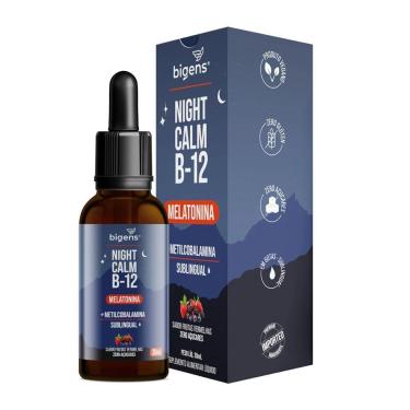 Imagem de Melatonina Night Calm + B12 - 30ml Frutas Vermelhas - Bigens-Masculino